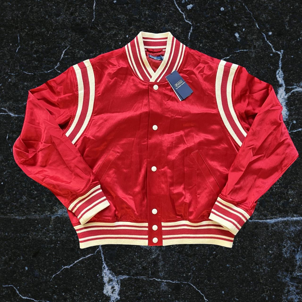 ◼️ NWT Polo Ralph Lauren Polo Ball Satin Bomber Jacket