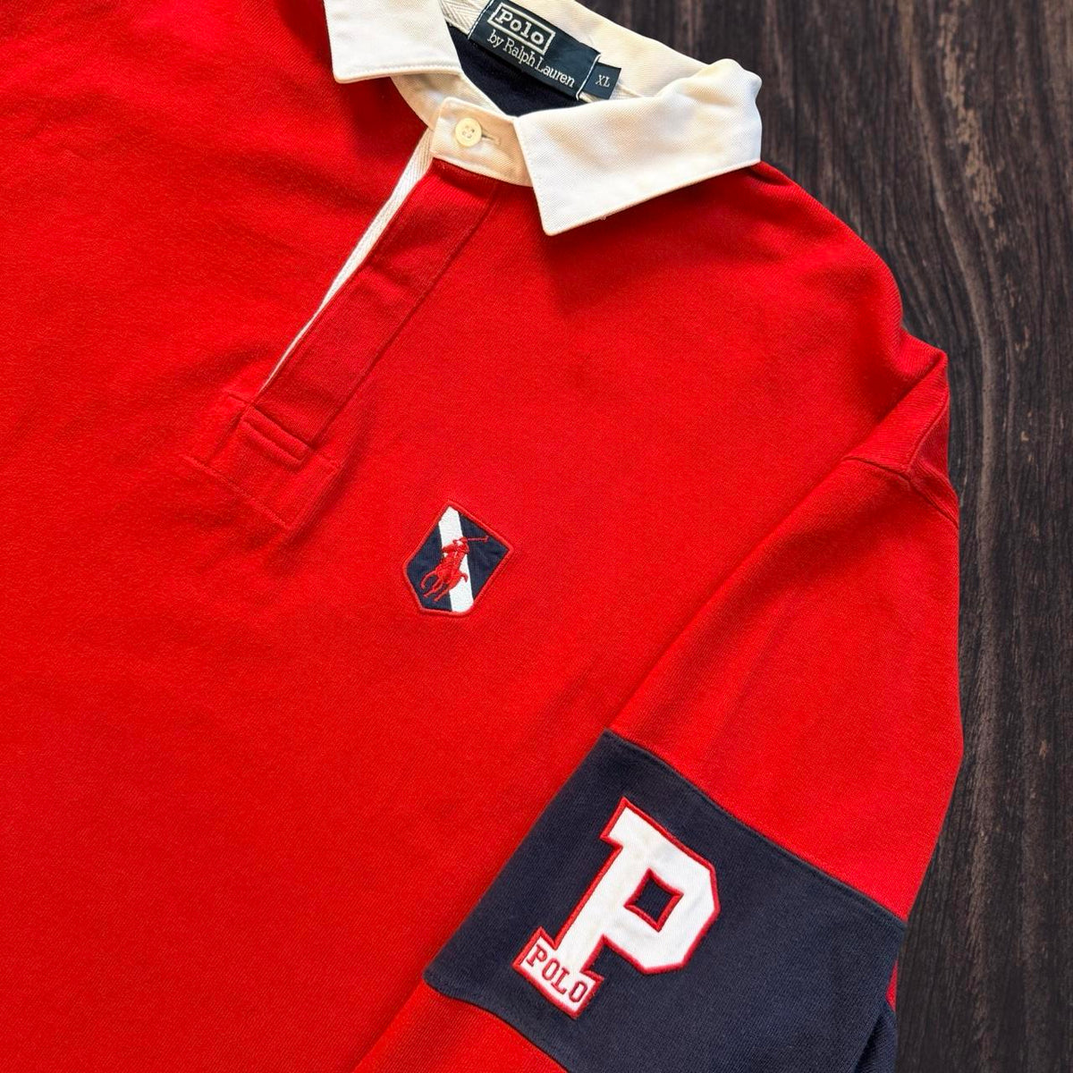 ◼️ Vintage Polo Ralph Lauren Spellout P Polo Shirt