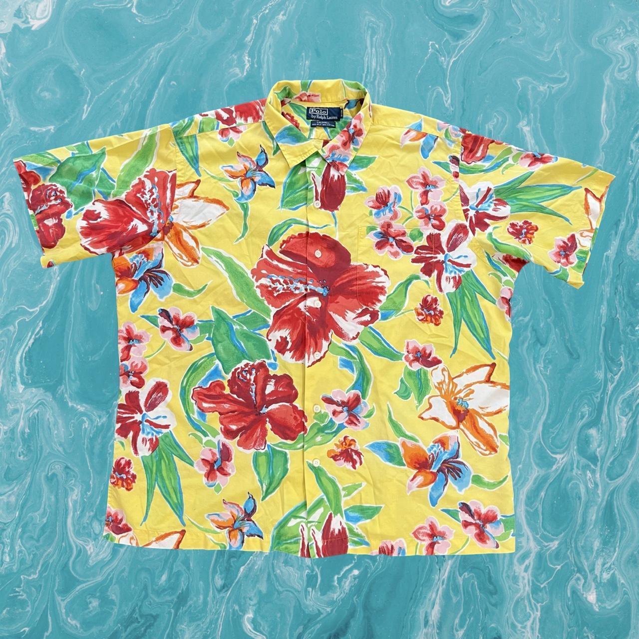 ◼️ Vintage Polo Ralph Lauren Hawaiian Tropical Shirt Floral