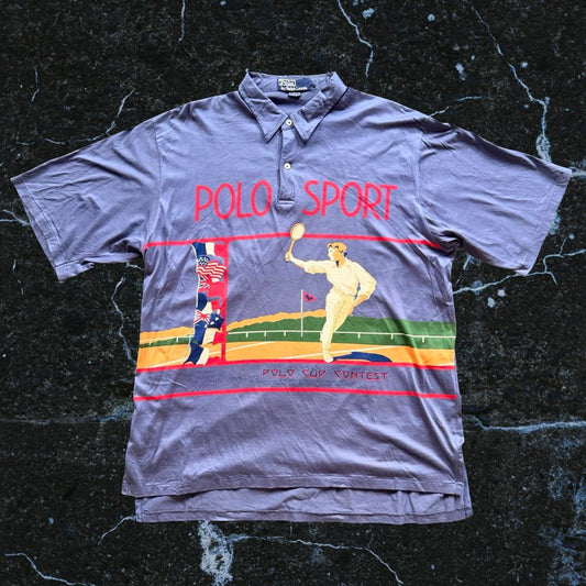 ◼️ Vintage Rare Polo Ralph Lauren Tennis Cup Shirt