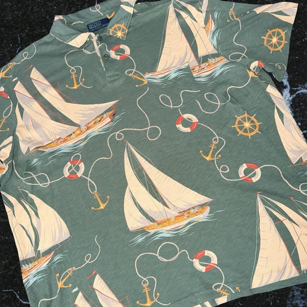 ◼️ Vintage Polo Ralph Lauren Floral Tropical Polo Shirt