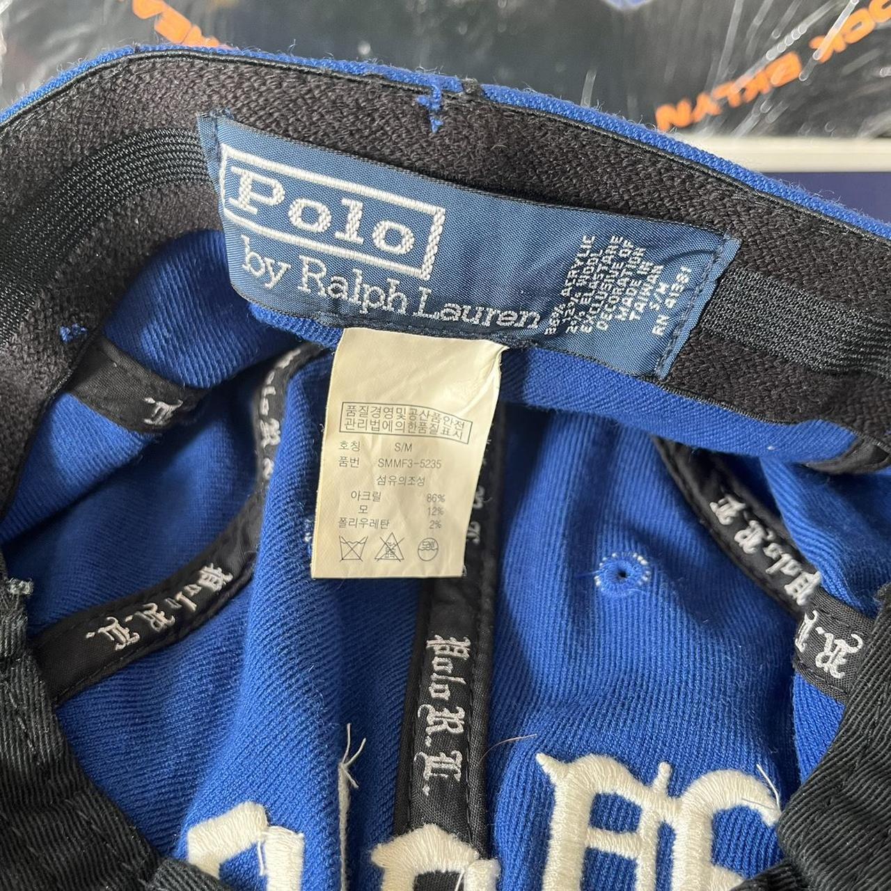 ◼️ Vintage Polo Ralph Lauren Embroidered Spellout Stretchy Fitted Cap