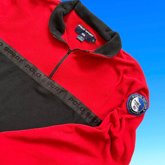 ◼️ Vintage Polo Ralph Lauren Arctic Challenge Quarter Zip Sweater Sweatshirt