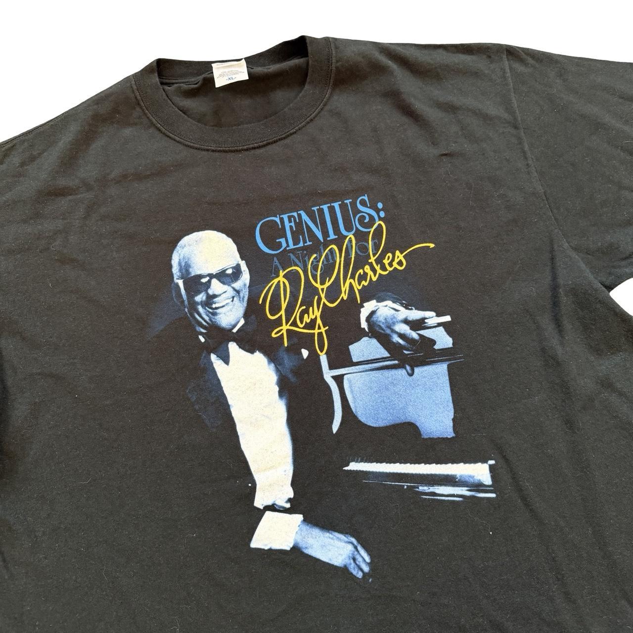 ◼️ Vintage Ray Charles  Blues Soul Band Tee T Shirt