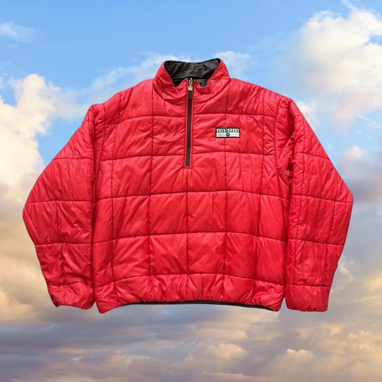 ◼️ Vintage Pepsi Polo Sport Ralph Lauren Reversible Light Puffer Jacket