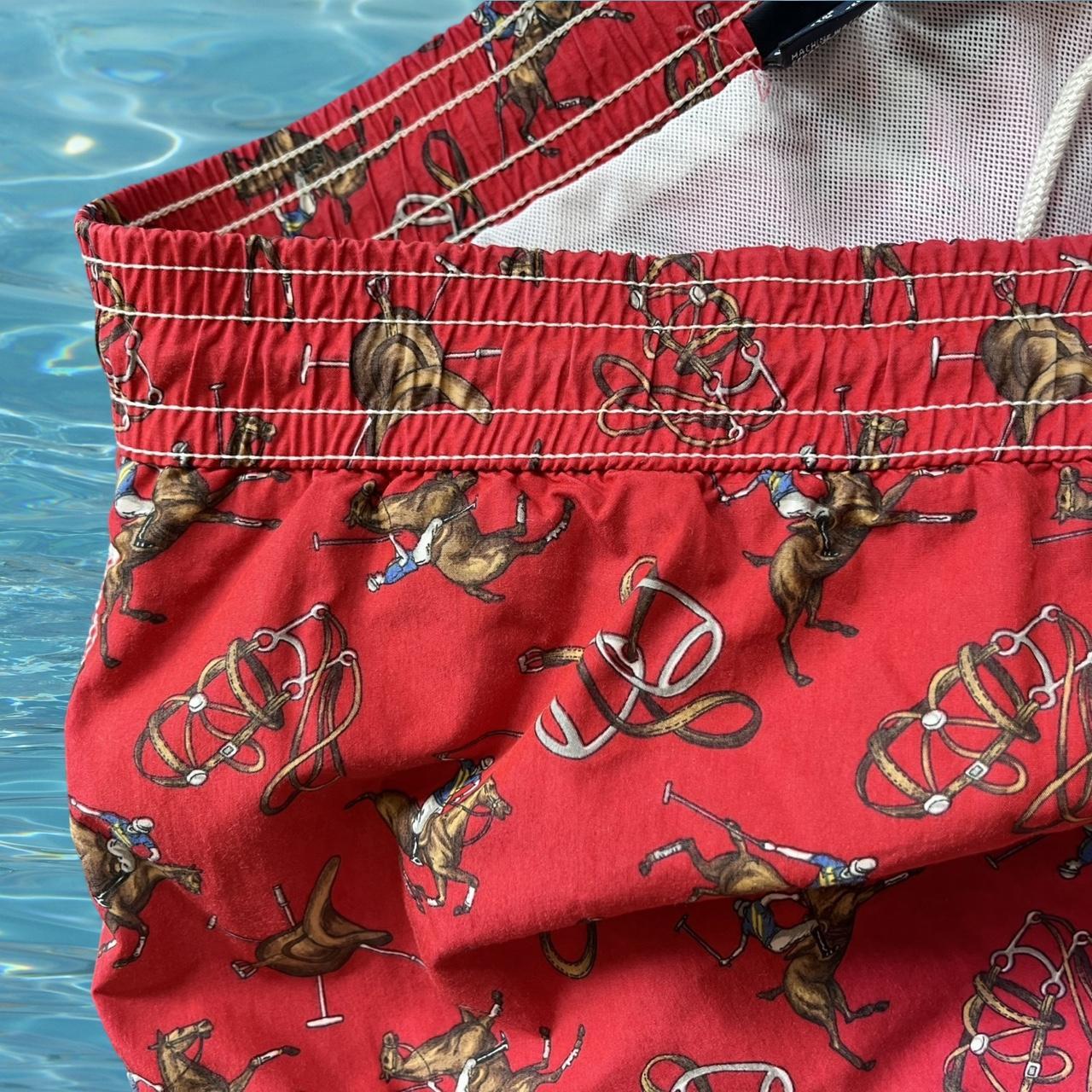 ◼️ Vintage Polo Ralph Lauren Equestrian All Over Print Swimming Shorts