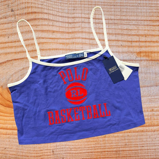 ◼️ NWT Polo Ralph Lauren Basketball Spellout Crop Top