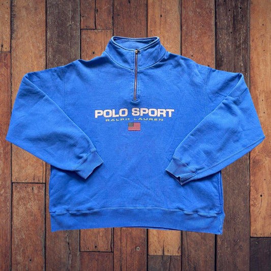 ◼️ Vintage Polo Sport Ralph Lauren Quarter Zip Sweater