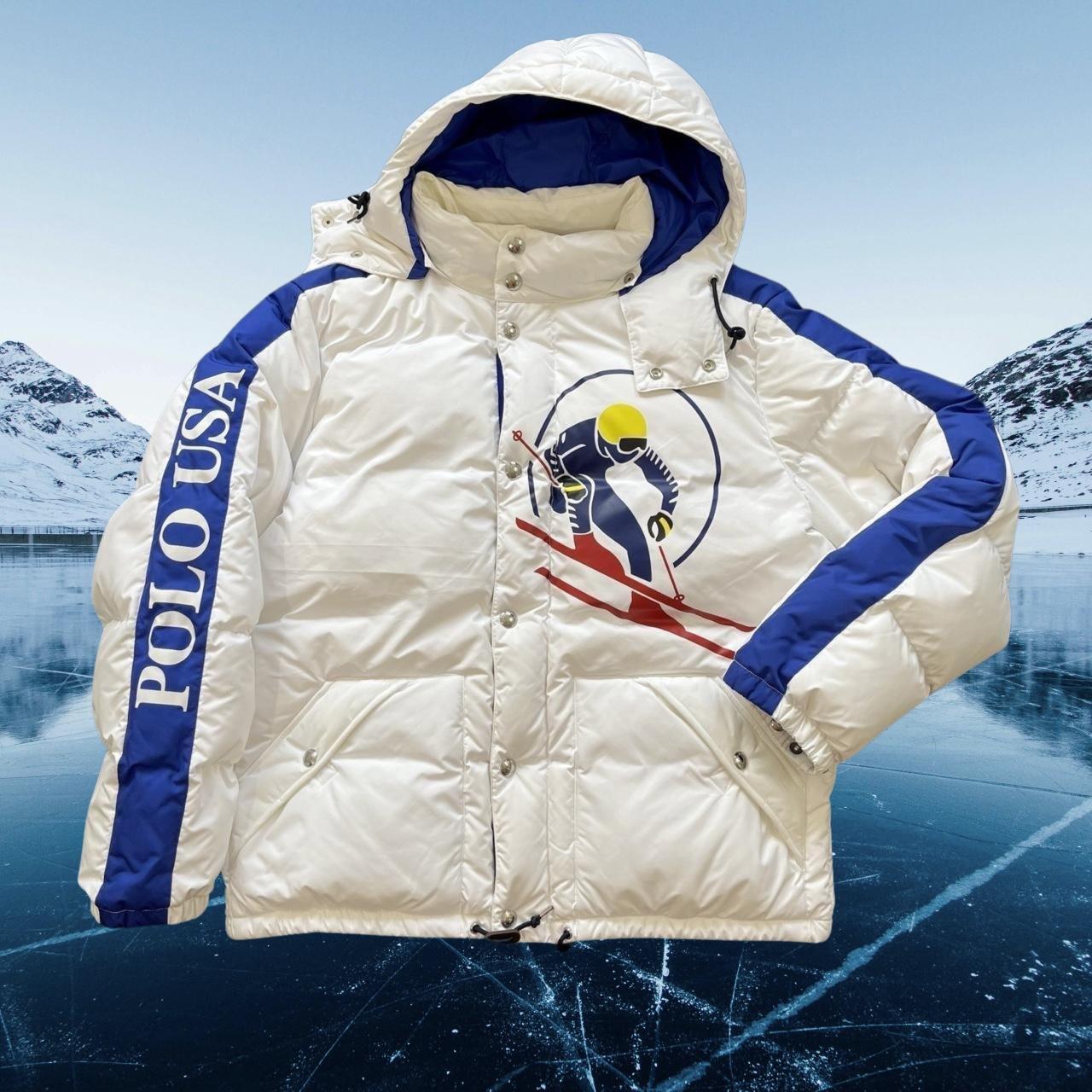 ◼️ Polo Ralph Lauren Circle Ski Polo USA 92 Puffer Goose Jacket