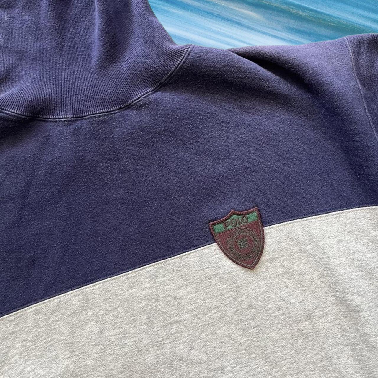 ◼️ Vintage Rare Polo Sport Ralph Lauren Spellout Turtleneck Sweater