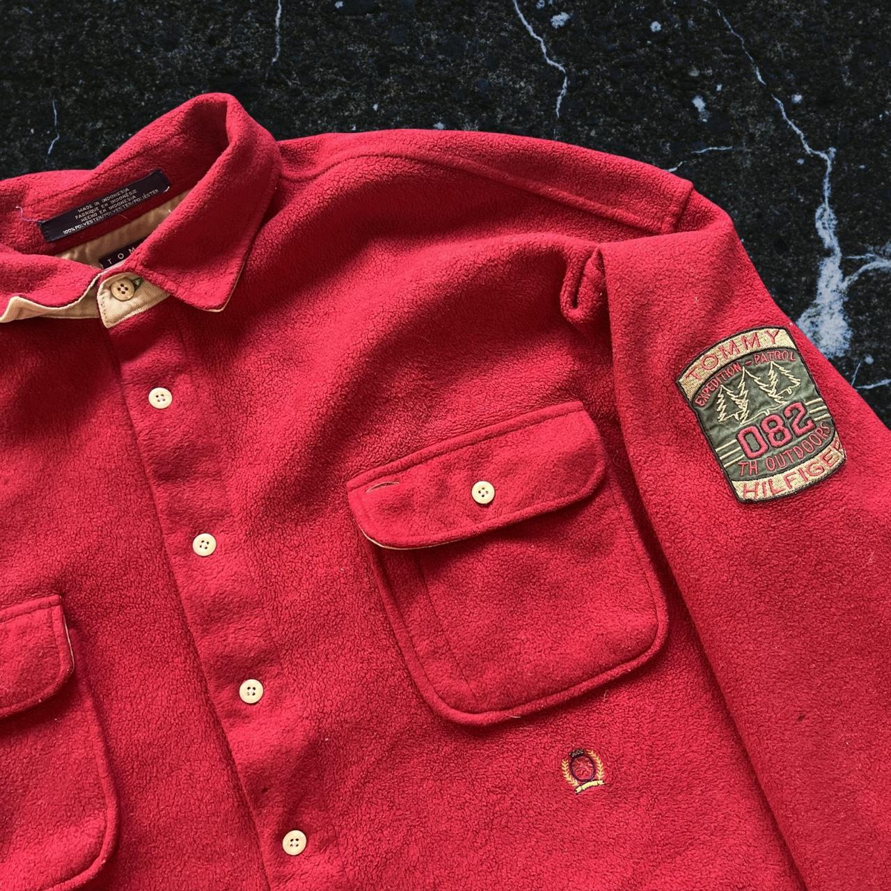 ◼️Vintage Tommy Hilfiger Expedition Patrol Button Up Fleece Shirt