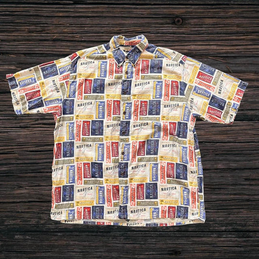 ◼️ Vintage Nautica 90s Hawaiian Shirt