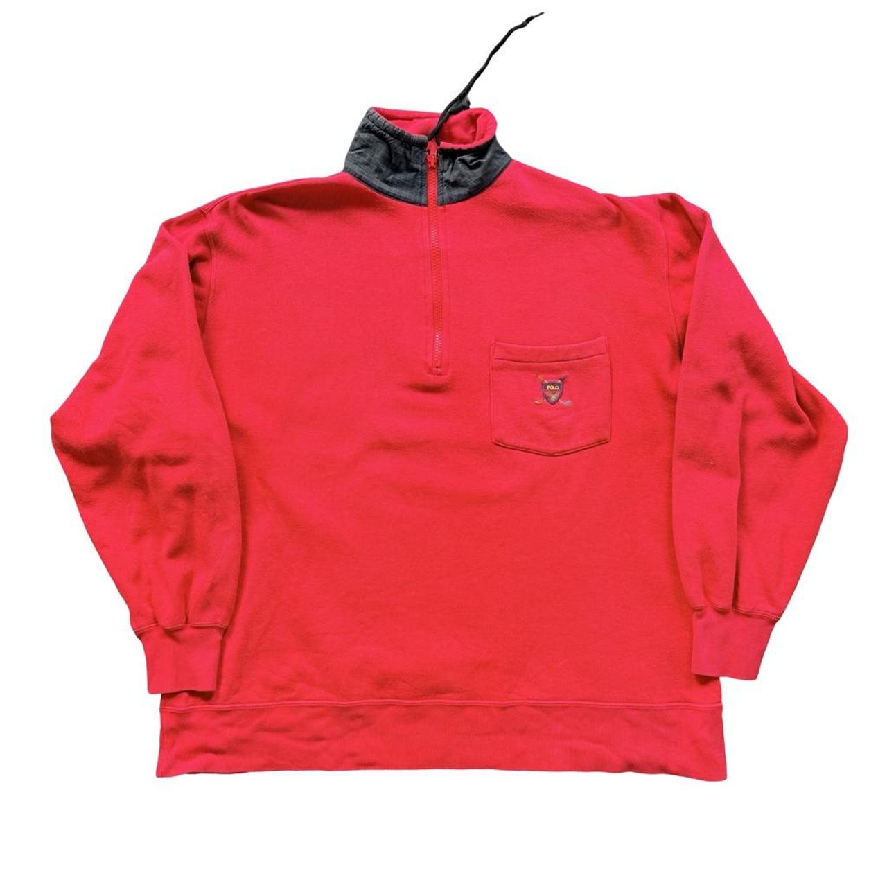 ◼️ Vintage Womens Polo Sport Ralph Lauren Quarter Zip Sweater