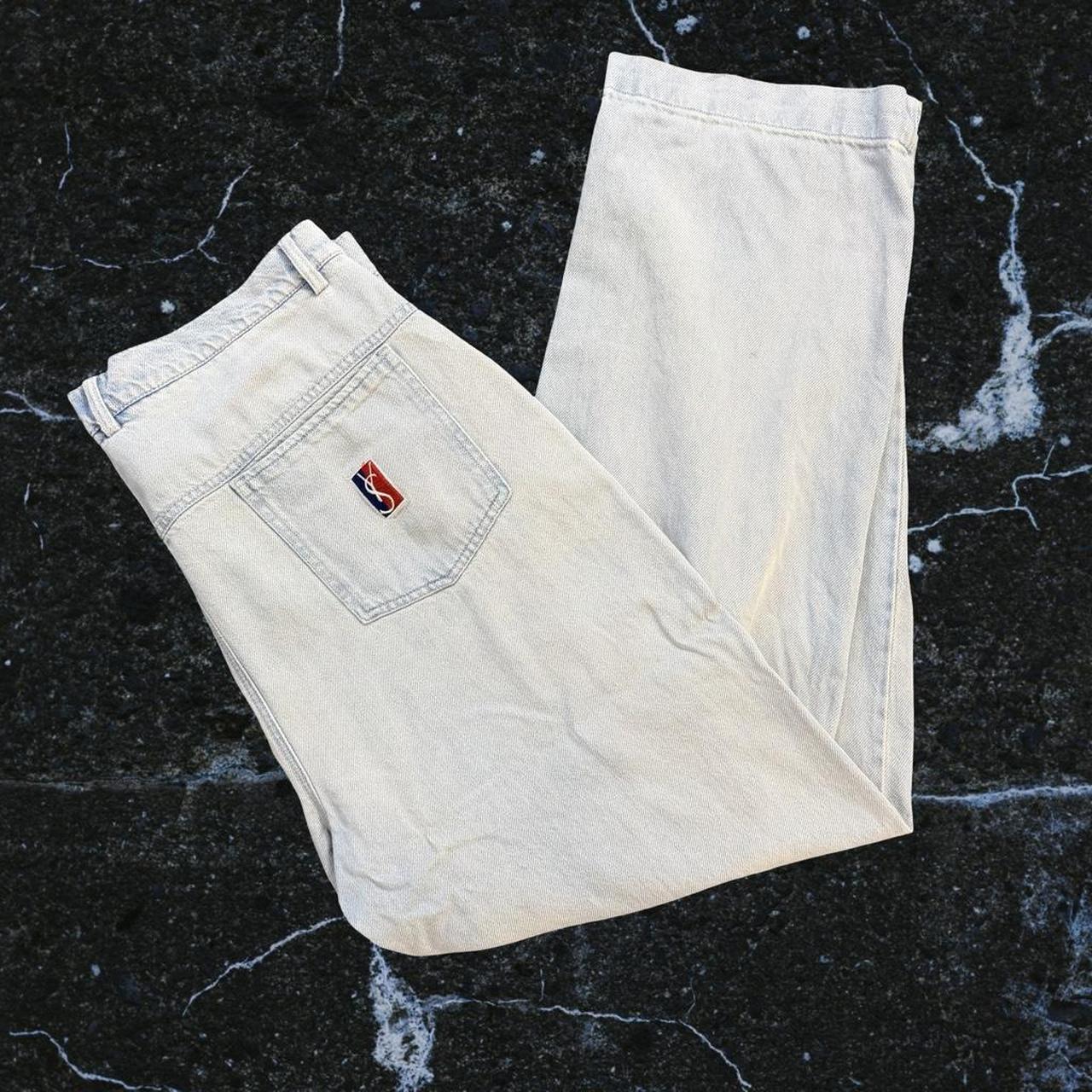 ◼️ Yardsale Stonewashed Baggy Jeans Lightweight Cotton Denim