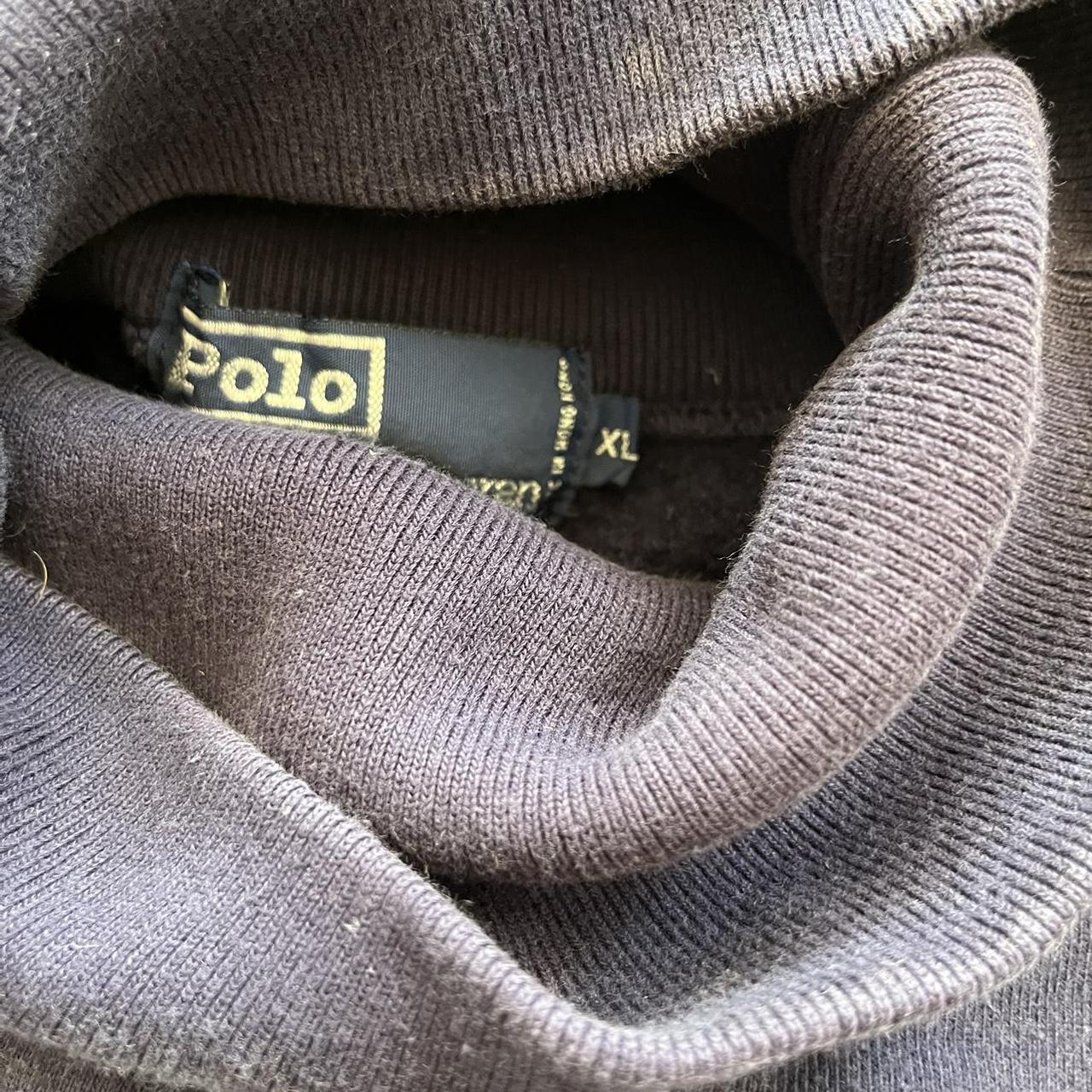 ◼️ Vintage Rare Polo Sport Ralph Lauren Spellout Turtleneck Sweater