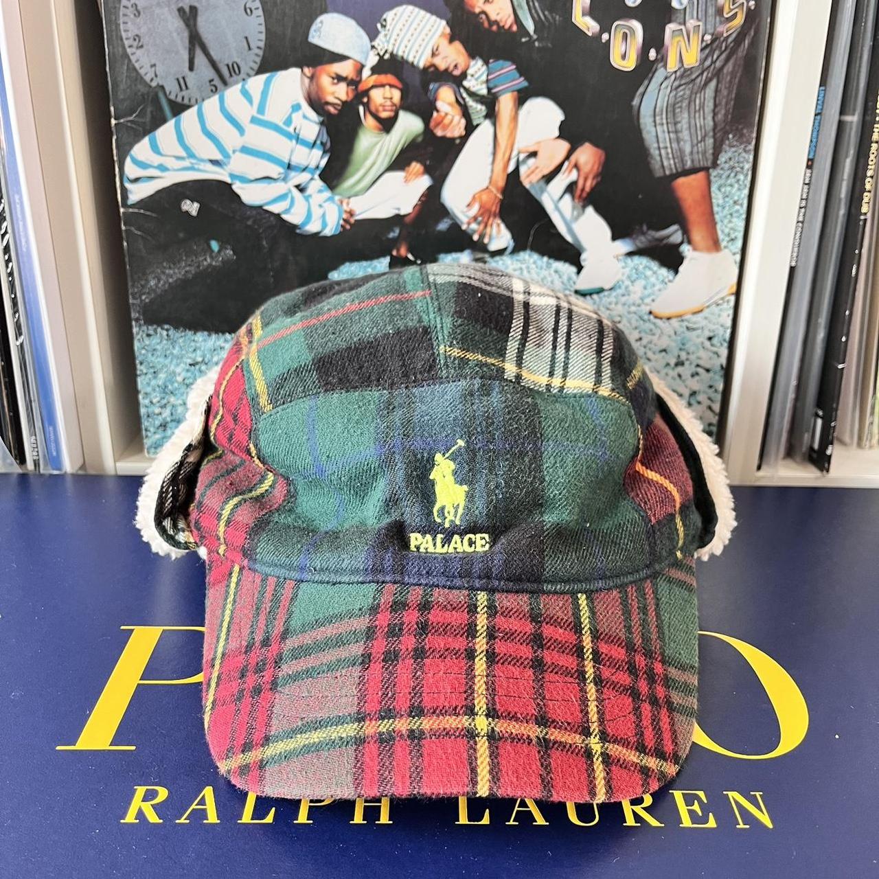 ◼️ Rare Polo Ralph Lauren X Palace Skateboards Tartan Ear Flaps Cap