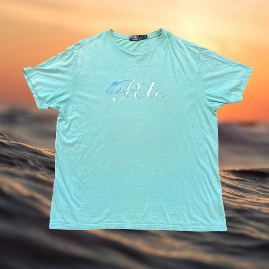 ◼️ Vintage Polo Sport Ralph Lauren Spellout T Shirt Tee 90s