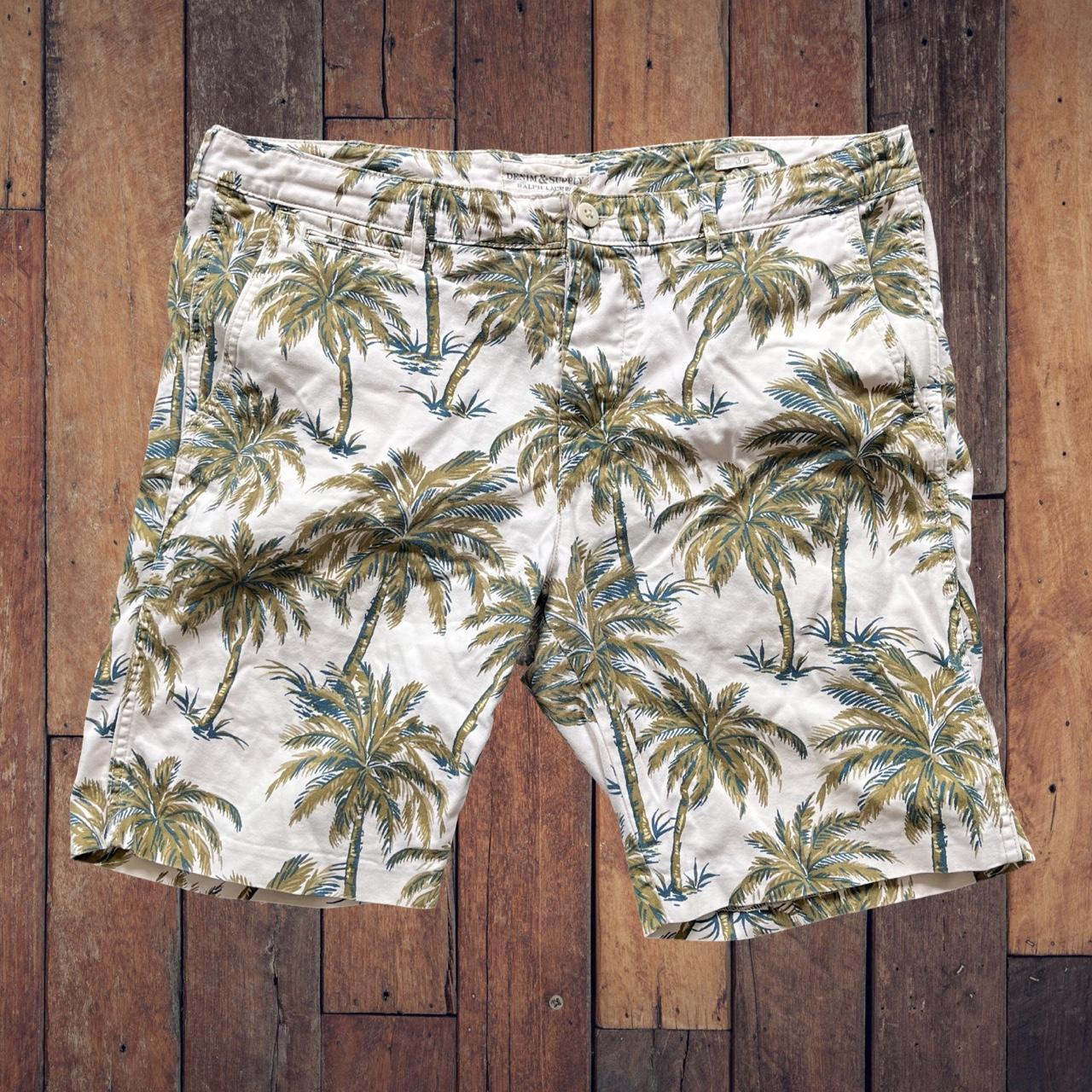 ◼️ Ralph Lauren Denim & Supply Tropical Palm Trees Jean/Denim Shorts