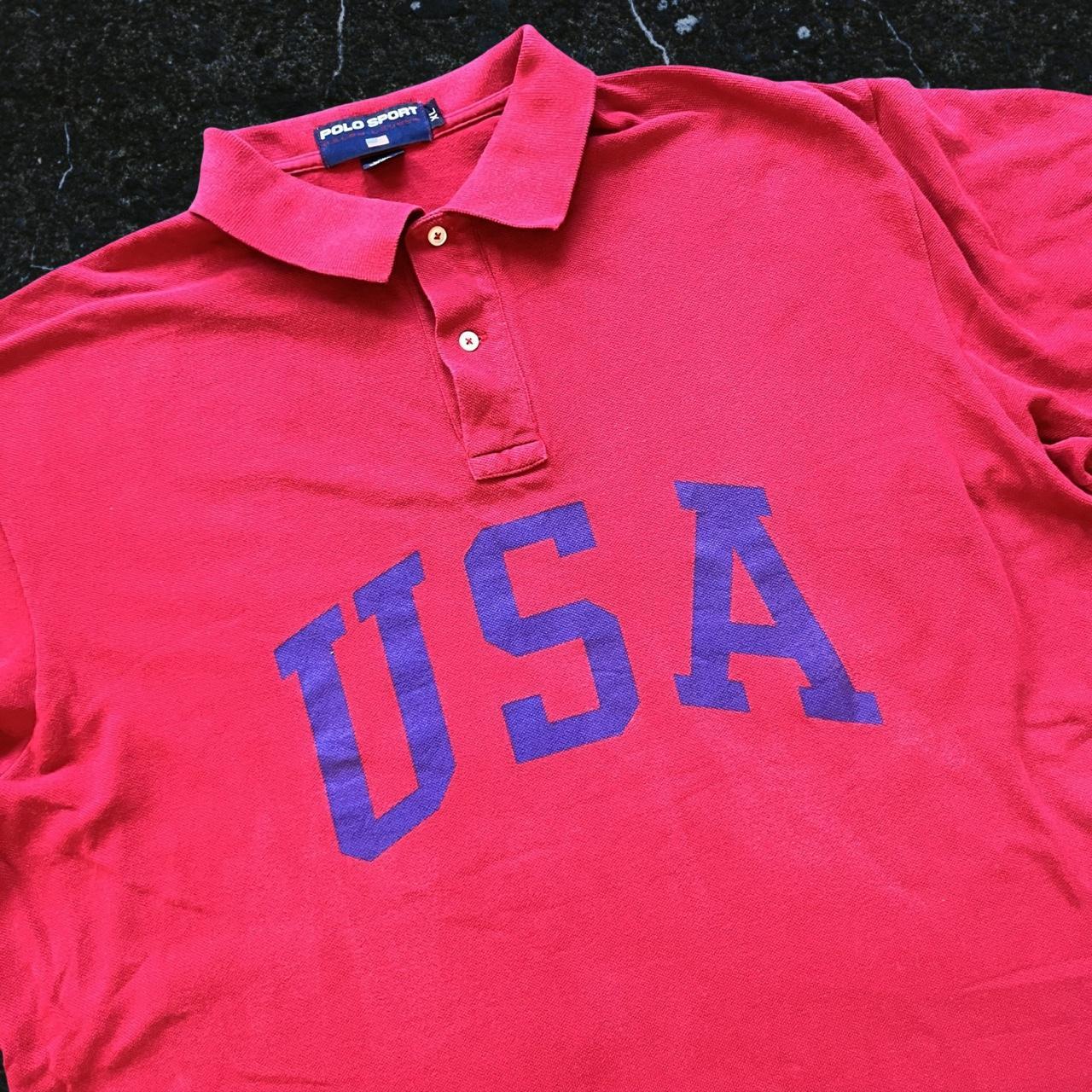 ◼️ Vintage Polo Sport Ralph Lauren USA Polo Shirt