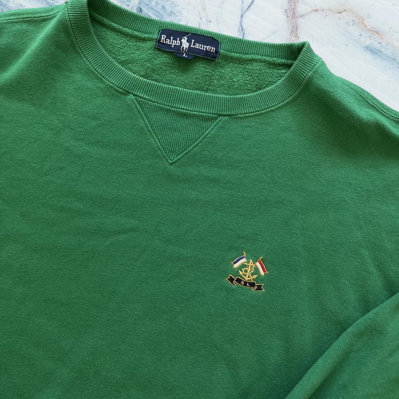 ◼️ Vintage OG Polo Classic Cross Flags Ralph Lauren Little Logo Classic Letter Spell Out Sweatshirt