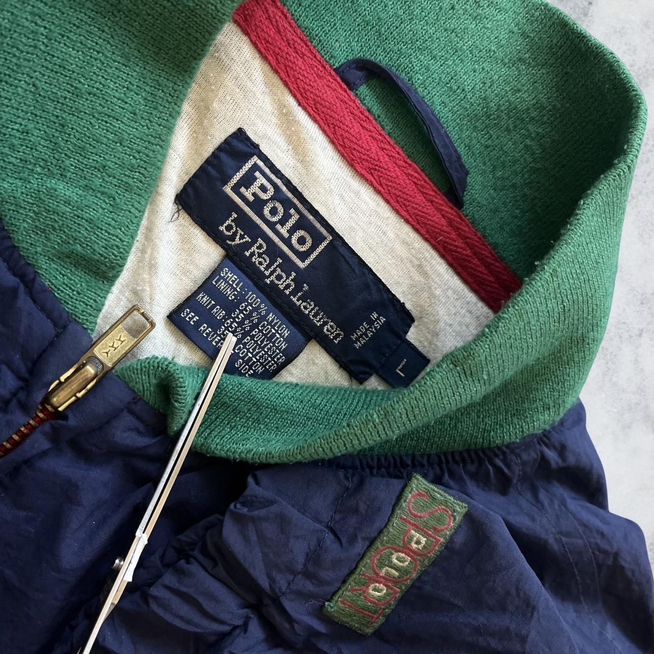 ◼️ Vintage OG Ralph Lauren Polo Sport Hi Tech Sport Jacket Windbreaker Cotton Lined