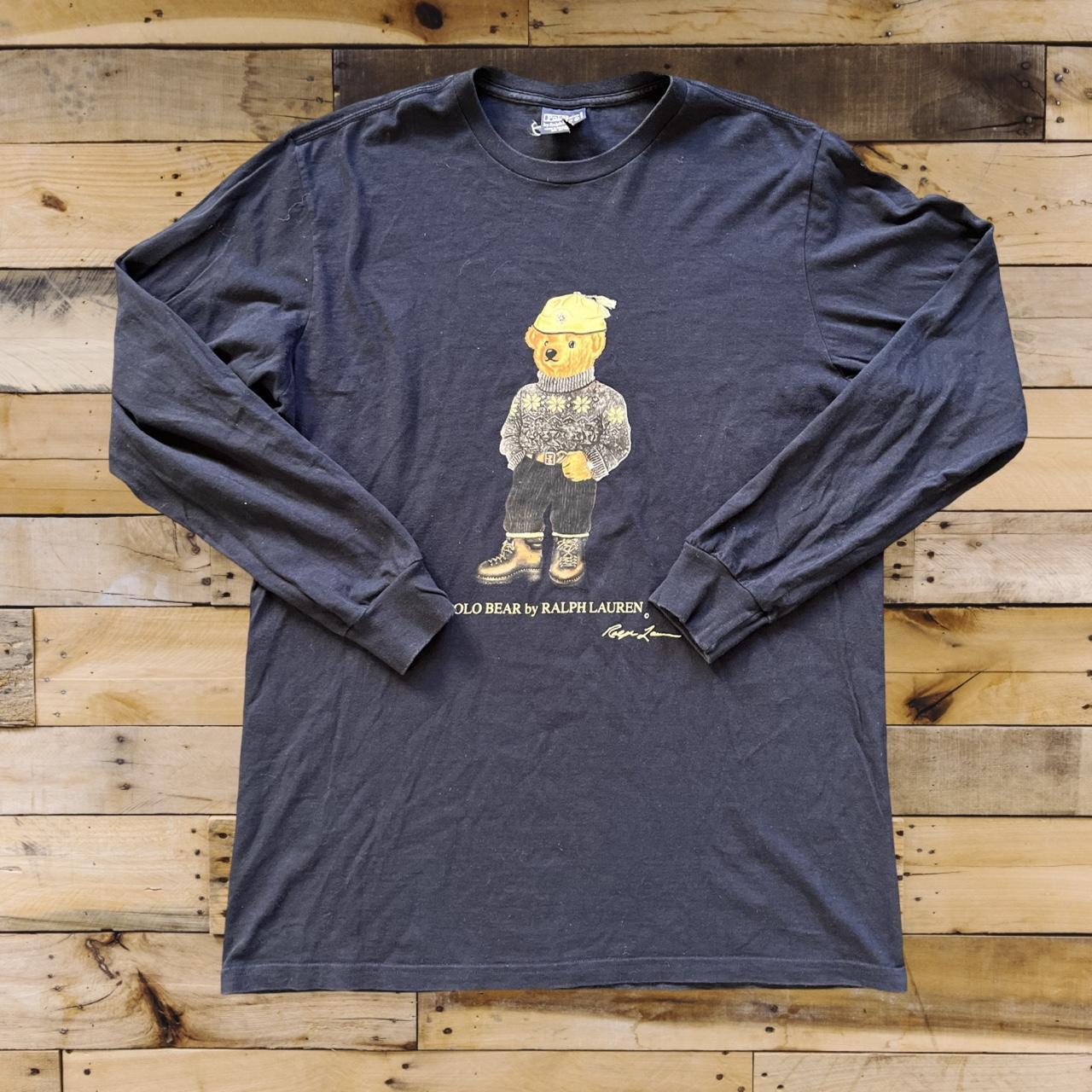 ◼️ Vintage Polo Ralph Lauren Teddy Bear Long Sleeved T Shirt