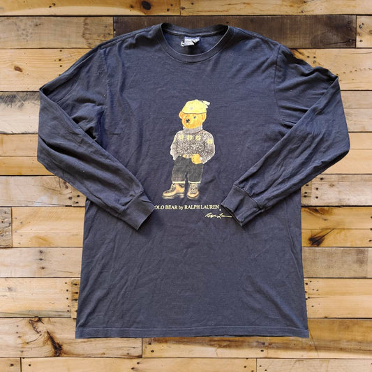 ◼️ Vintage Polo Ralph Lauren Teddy Bear Long Sleeved T Shirt