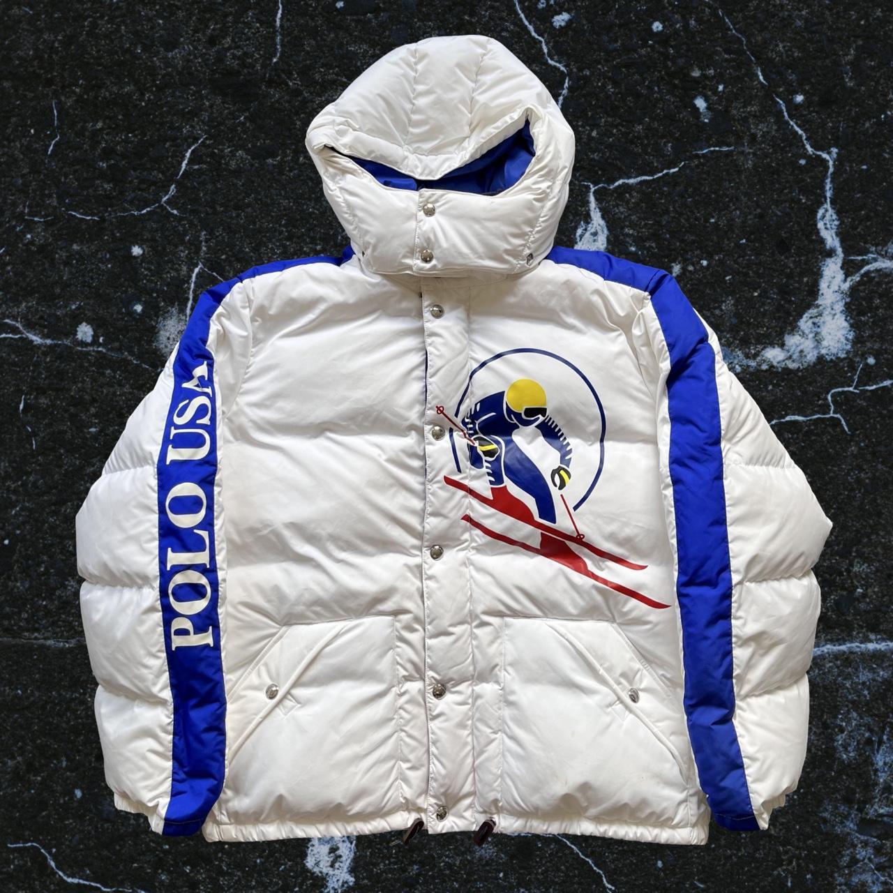◼️ Polo Ralph Lauren Circle Ski Polo USA 92 Puffer Goose Jacket