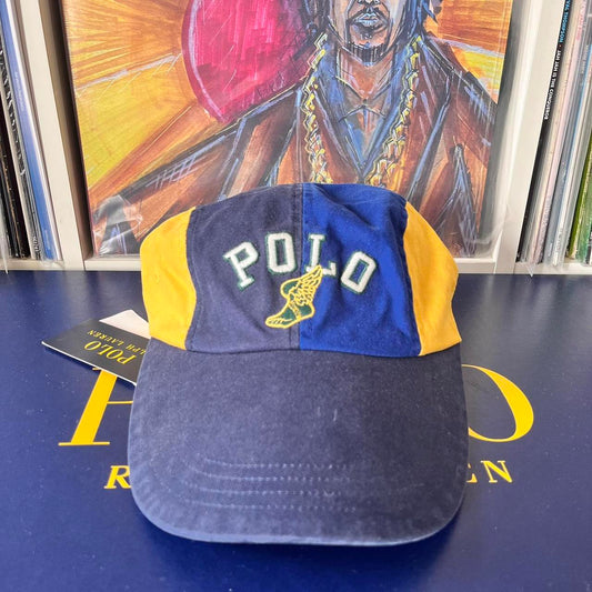 ◼️ NWT Polo Ralph Lauren P-Wing Spellout Stretchy Fitted Cap