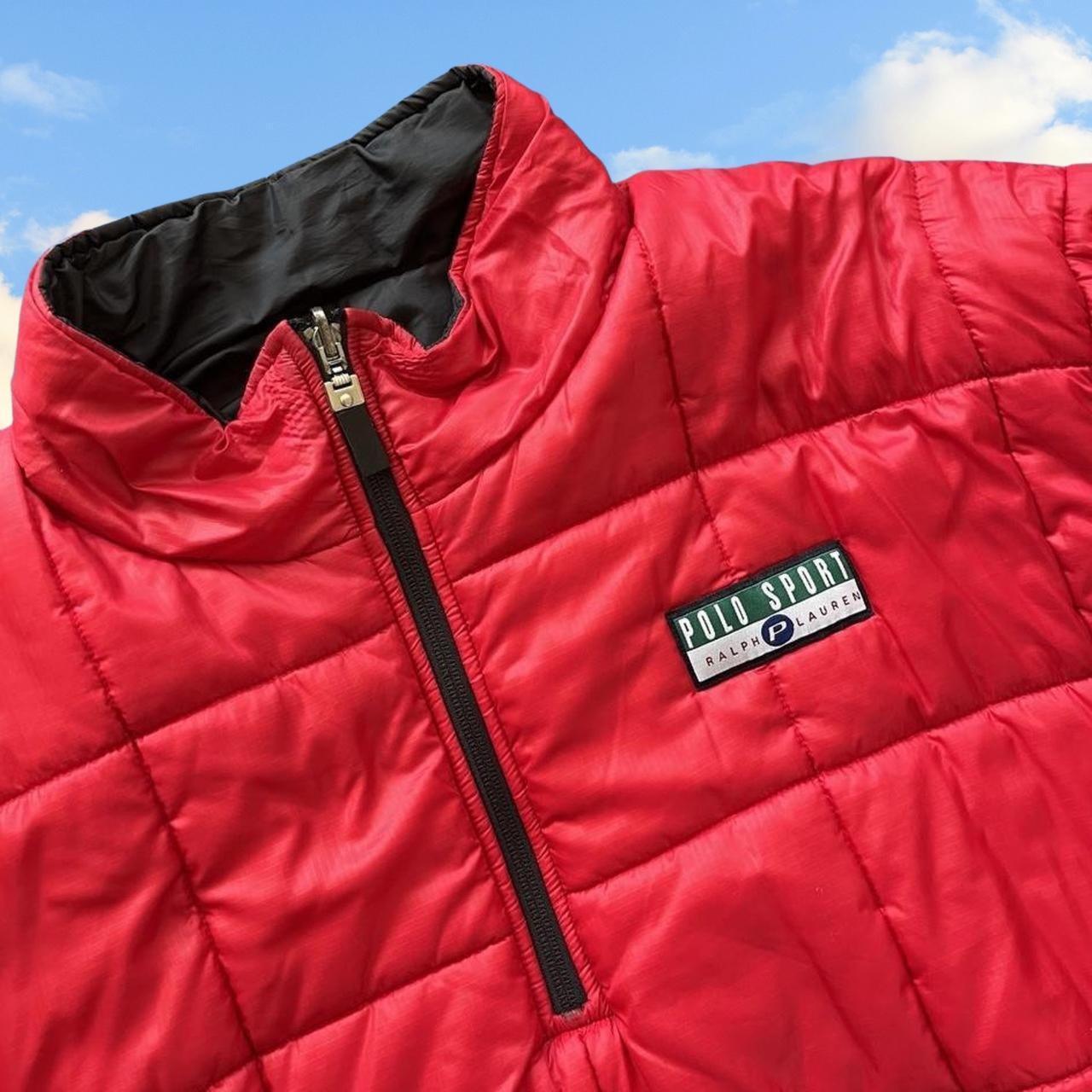 ◼️ Vintage Pepsi Polo Sport Ralph Lauren Reversible Light Puffer Jacket