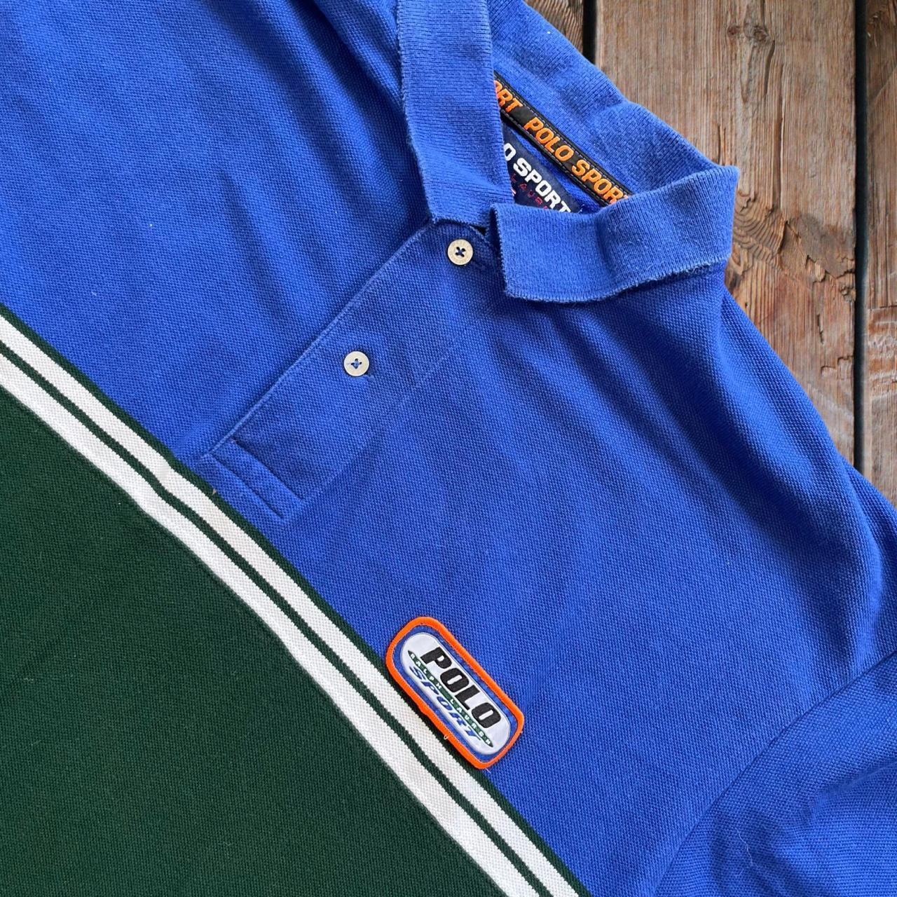 ◼️ Vintage Ralph Lauren Polo Sport Pepsi Long Sleeve Polo Shirt