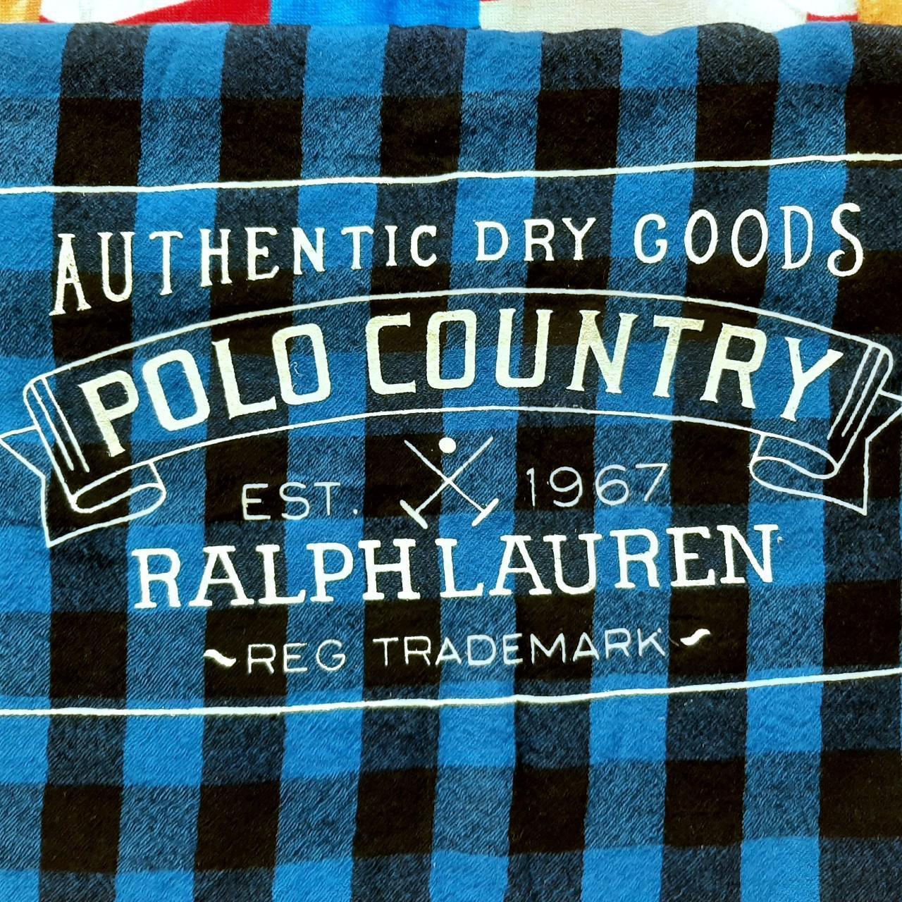 ◼️ Polo Ralph Lauren Polo Country Winter Tartan Spellout Scarf