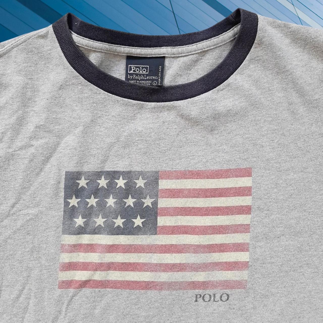 ◼️ Polo Ralph Lauren Clasic Flag Spell Out Tshirt