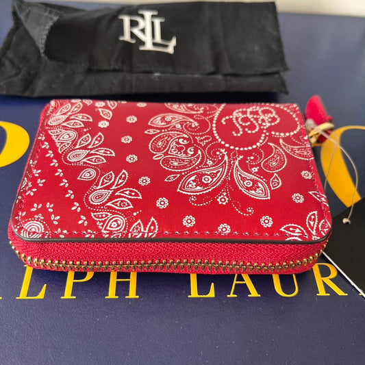 ◼️ NWT Polo Ralph Lauren Bandana Print Purse Wallet