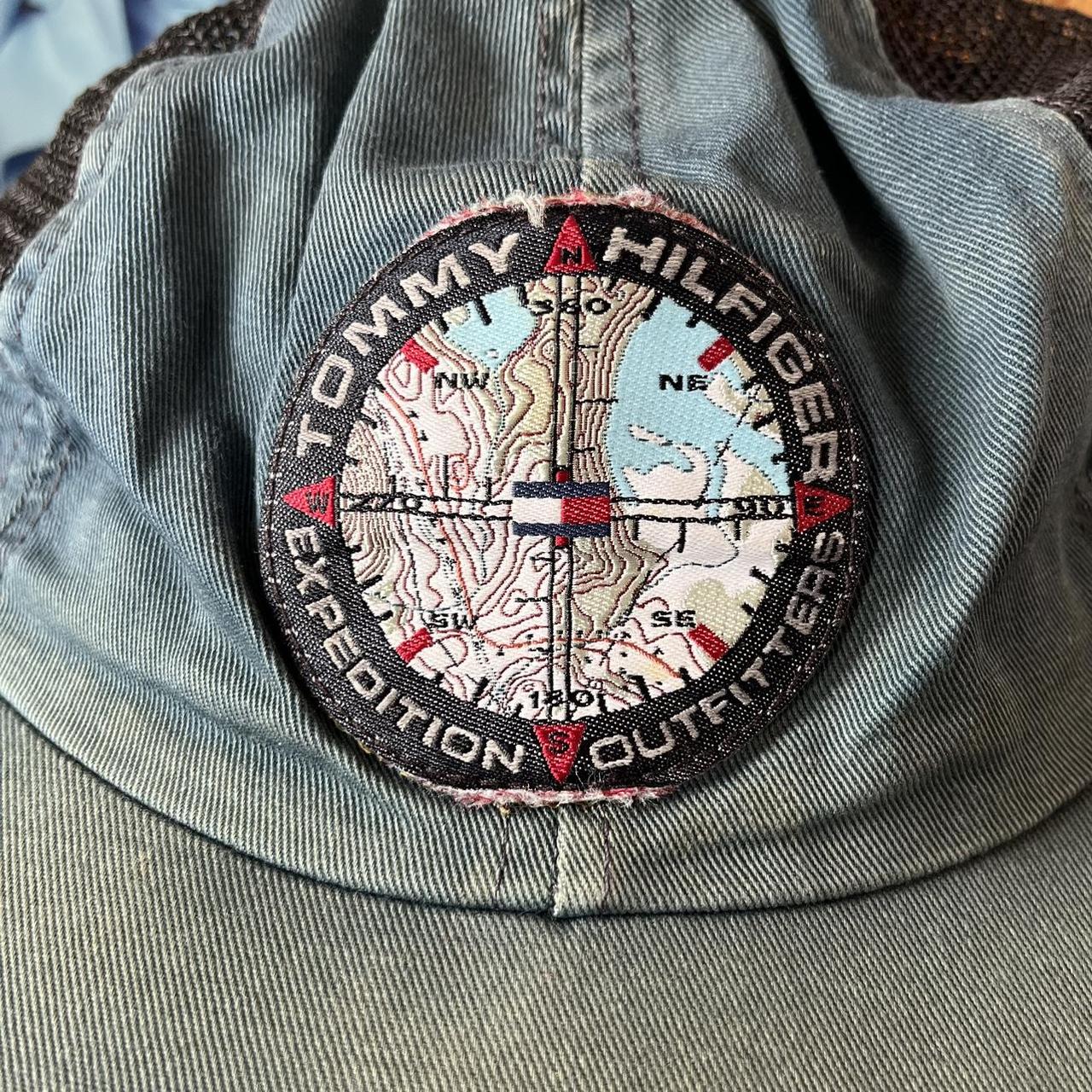 ◼️Vintage Tommy Hilfiger Mesh Embroidered Patch Strapback Cap