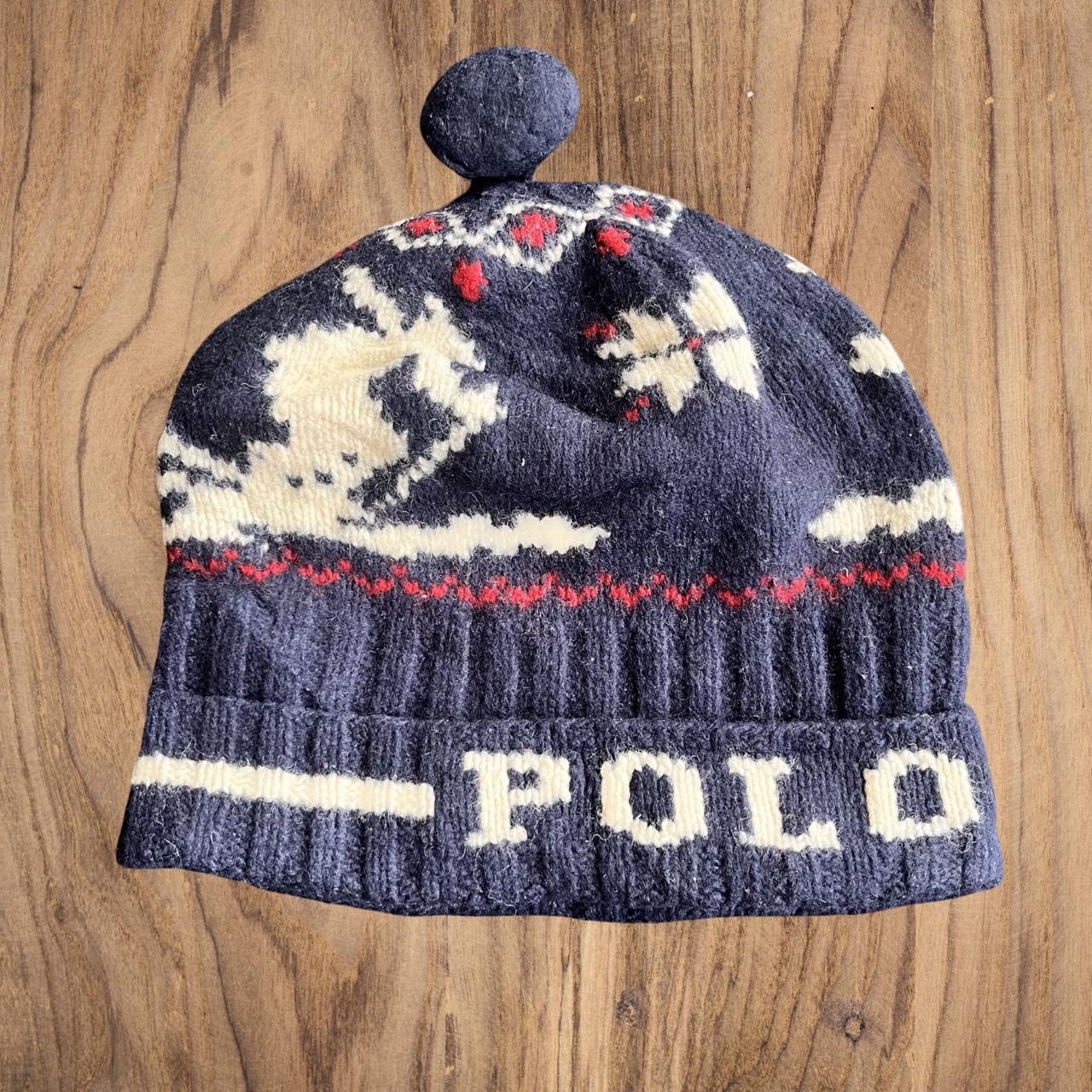 ◼️ Vintage Polo Ralph Lauren Ski Bobble Hat Beanie