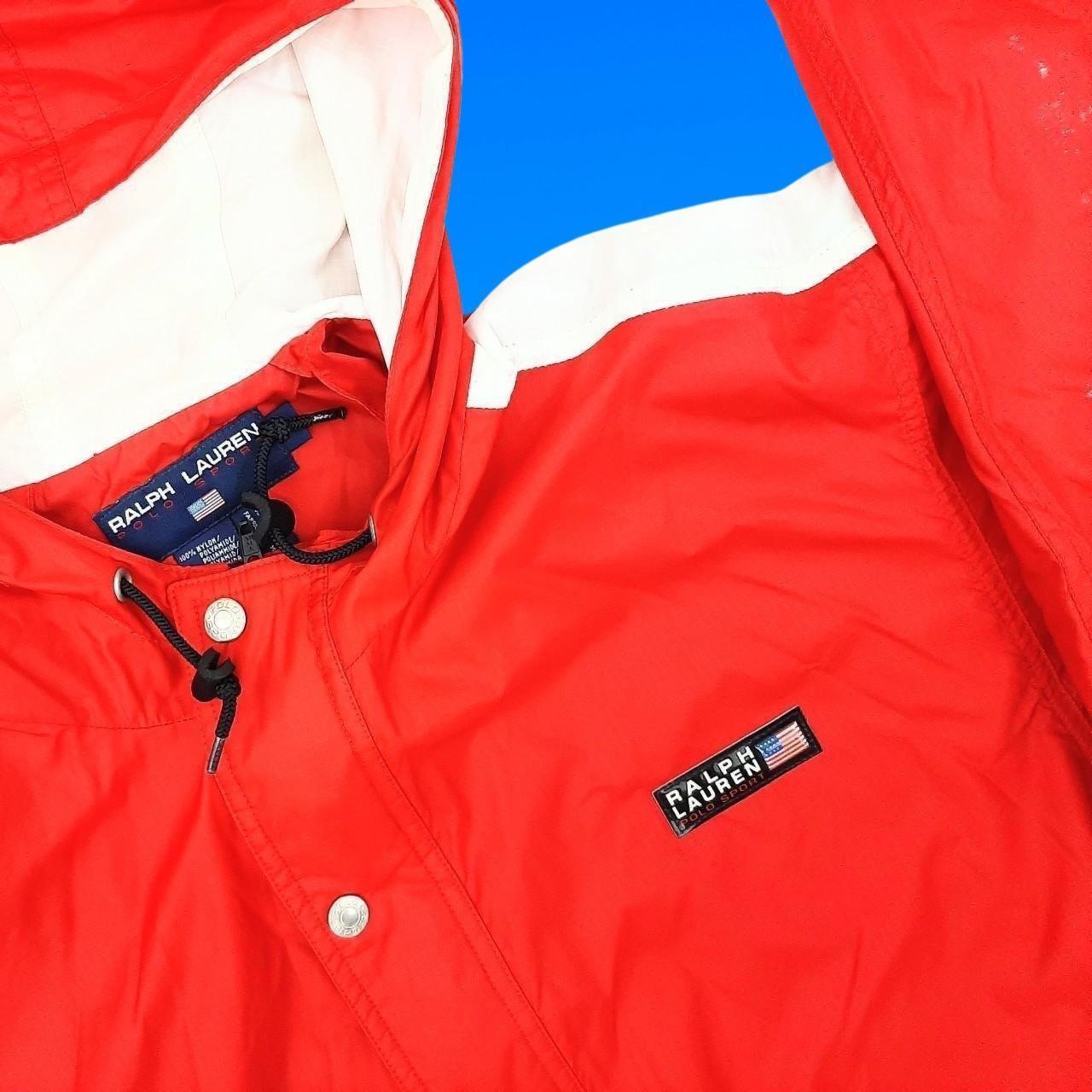 ◼️ Vintage OG Rare Polo Sport Ralph Lauren Windbreaker Parka Spell Out Stadium Shell Jacket