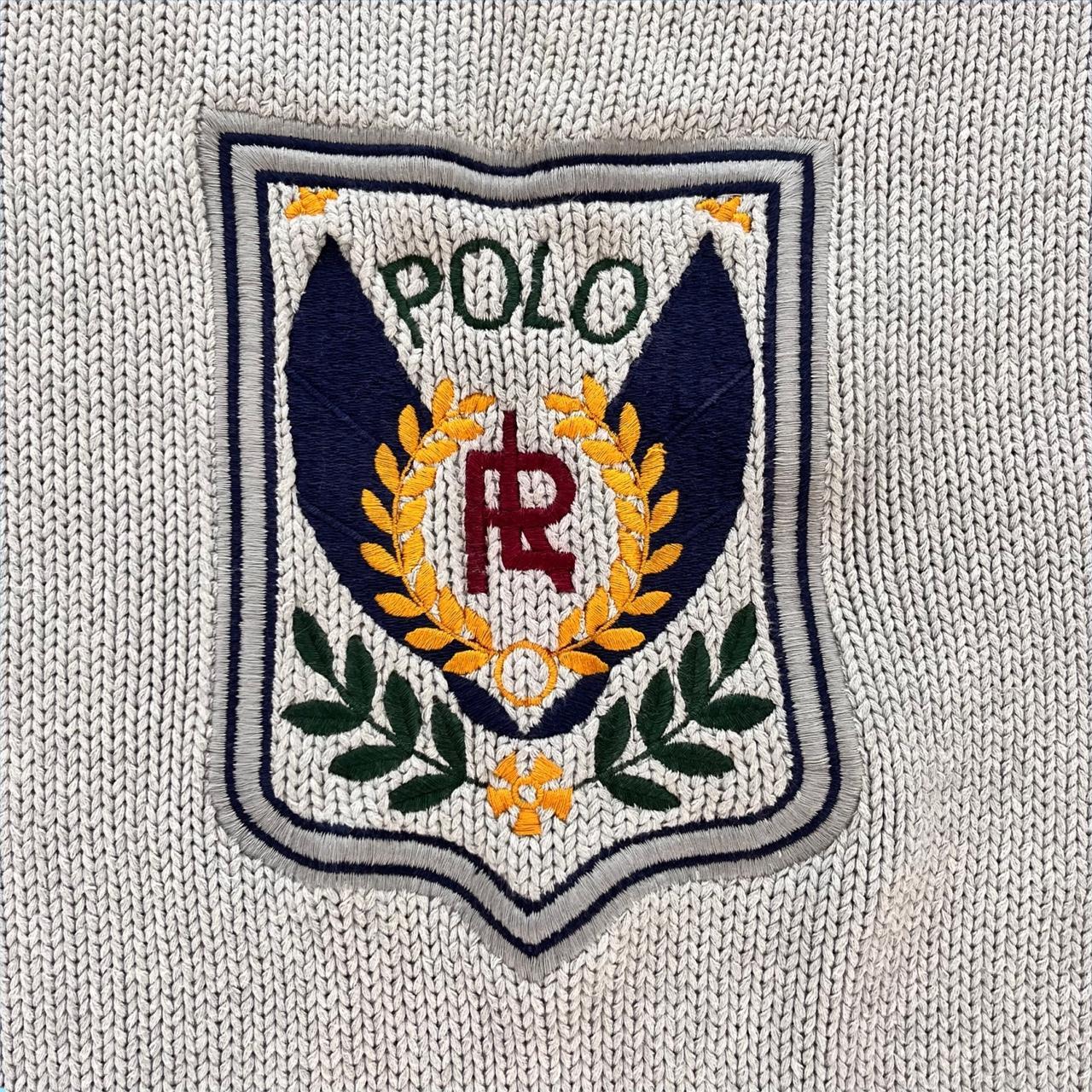 ◼️ Vintage Rare OG Polo Ralph Lauren Uni Crest Knitted Wool Sweater