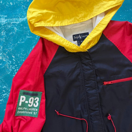 ◼️ Vintage Polo Ralph Lauren P-93 Windbreaker Trench Coat