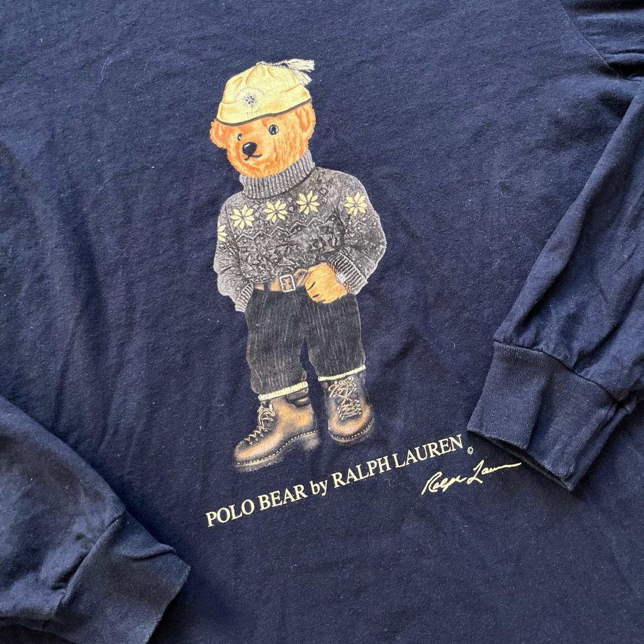 ◼️ Vintage Polo Ralph Lauren Teddy Bear Long Sleeved T Shirt