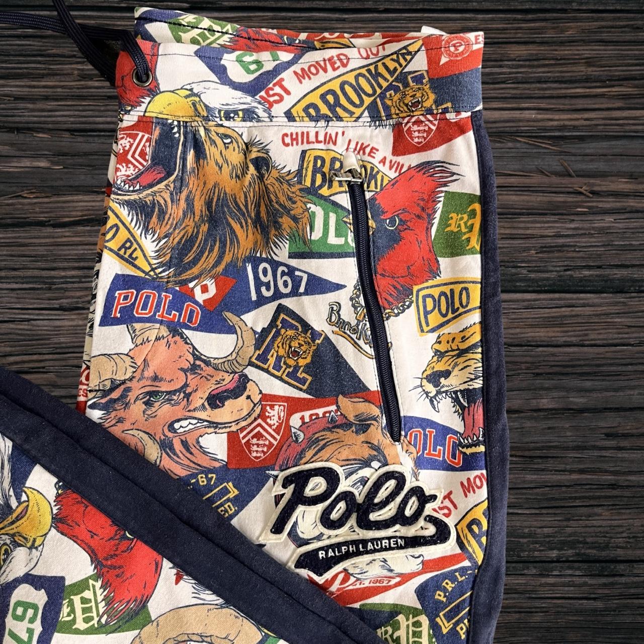 ◼️ Rare Sample Polo Sport Ralph Lauren All Over Print Sweatpants