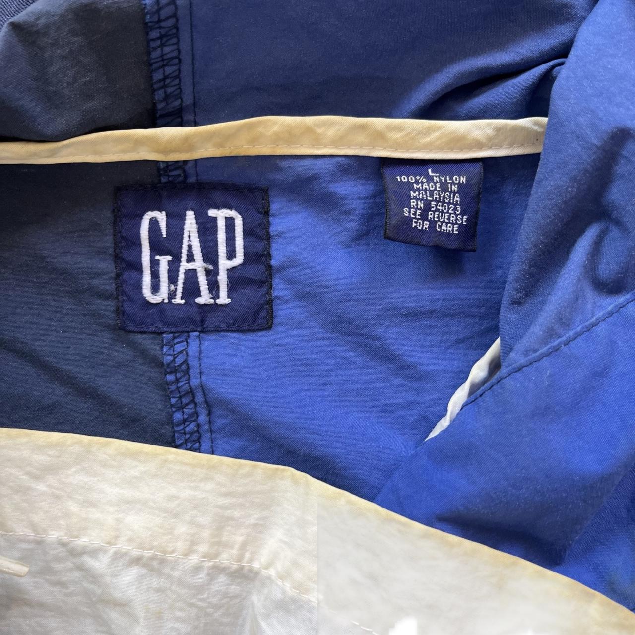 ◼️ Vintage Gap Windbreaker Similar To Polo Stadium Hooded Two Tone Jacket