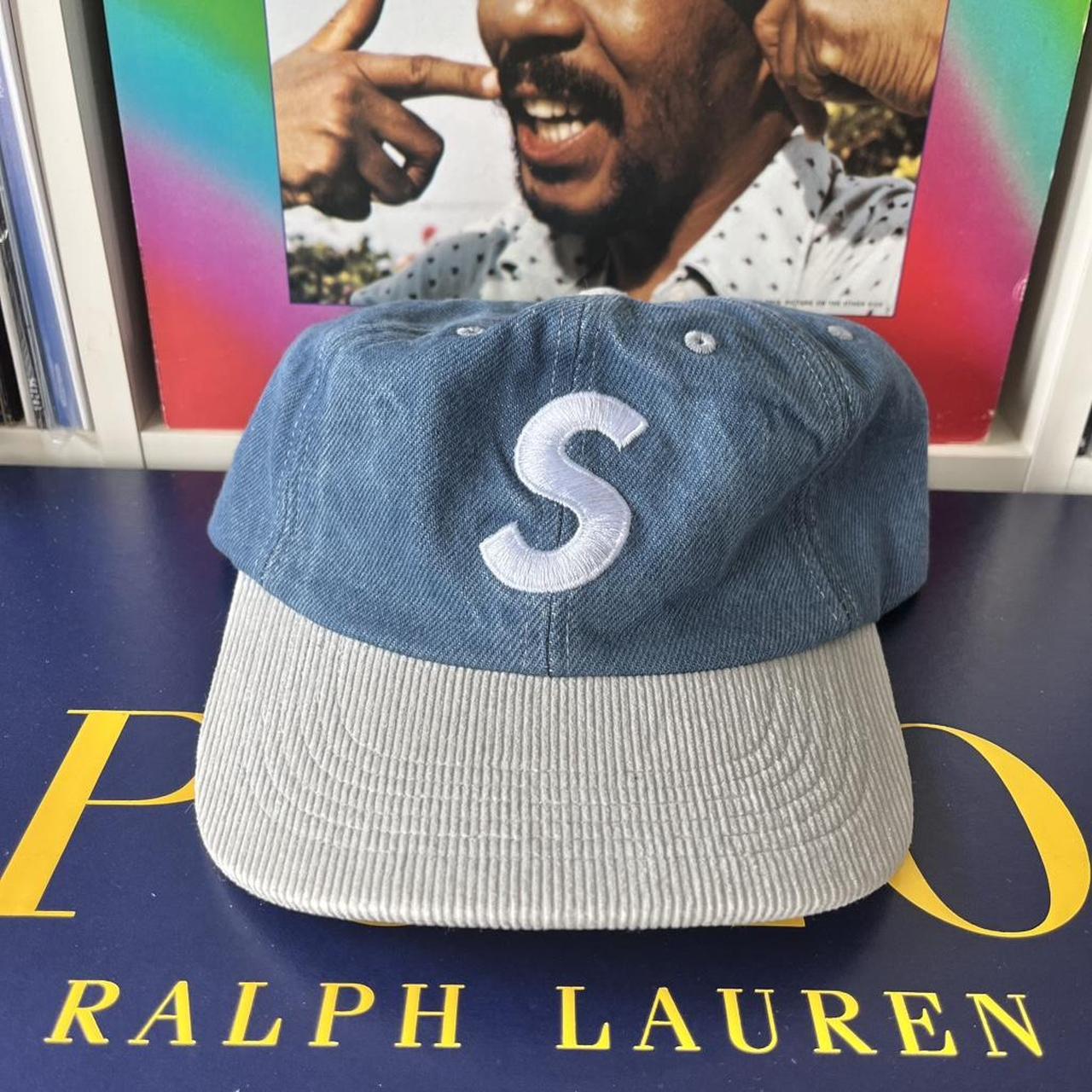 ◼️ Supreme Leather Corduroy Peak Strap Back Cap