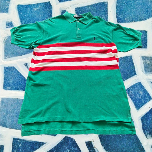 ◼️ Vintage Polo Ralph Lauren Short Sleeve Polo Shirt 90s Spellout