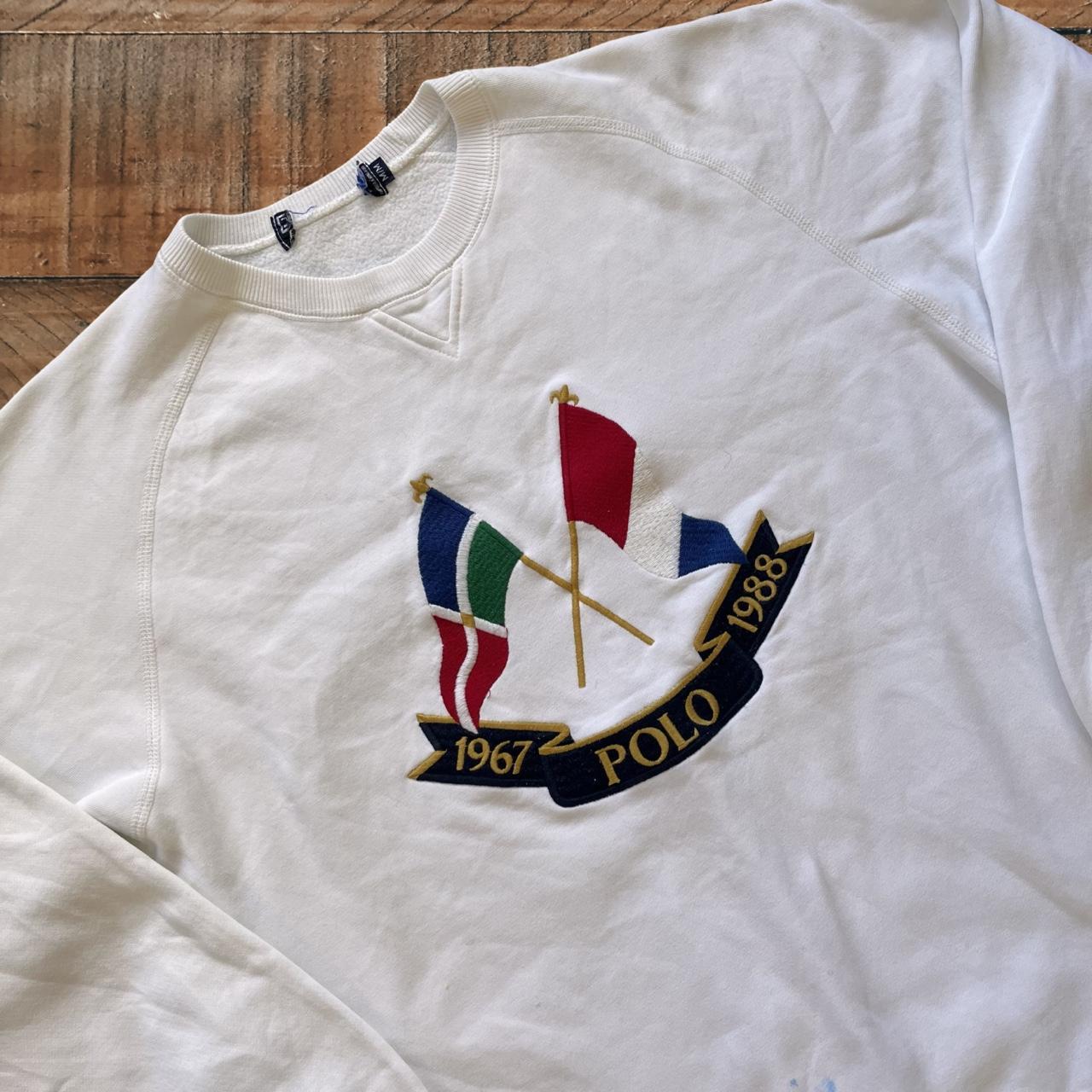 ◼️ Vintage OG Polo Ralph Lauren Cross Flags Anniversary Sweater