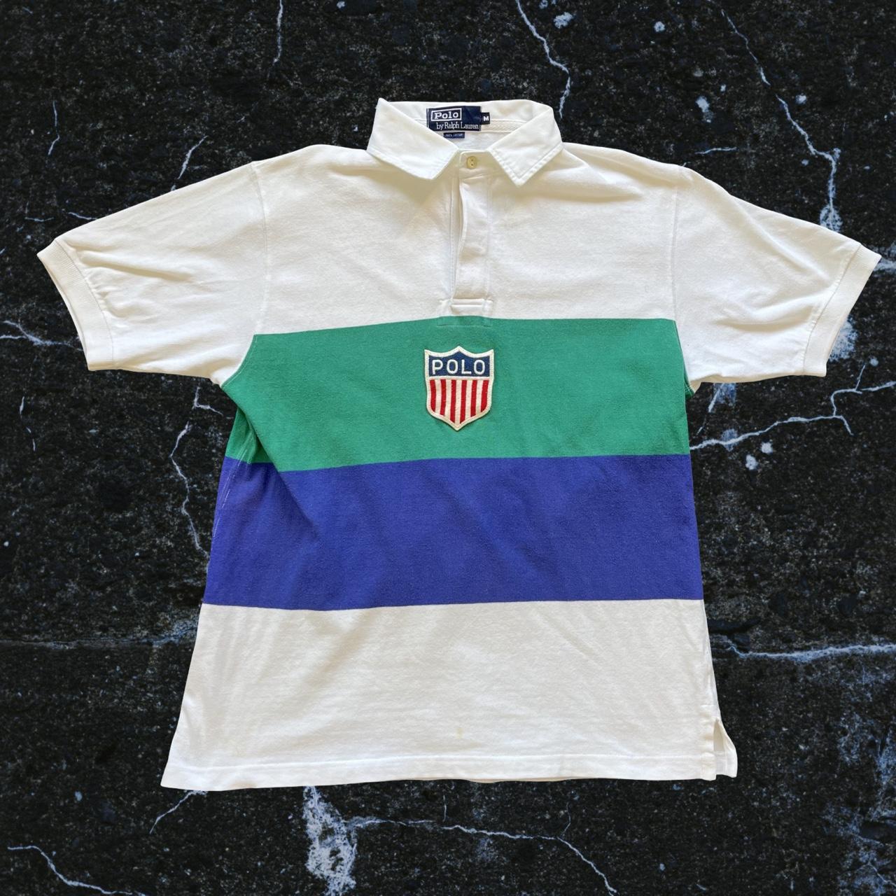 ◼️ Vintage Rare Polo Ralph Lauren K Swiss Polo Shirt