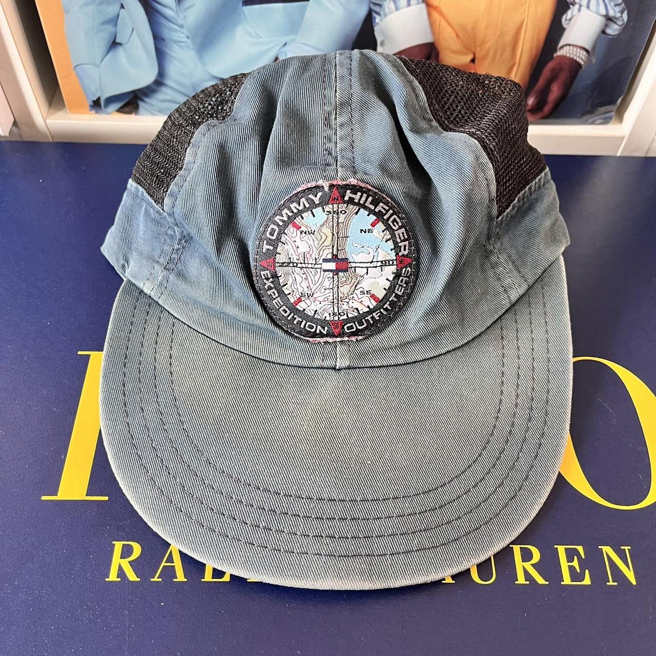 ◼️Vintage Tommy Hilfiger Mesh Embroidered Patch Strapback Cap