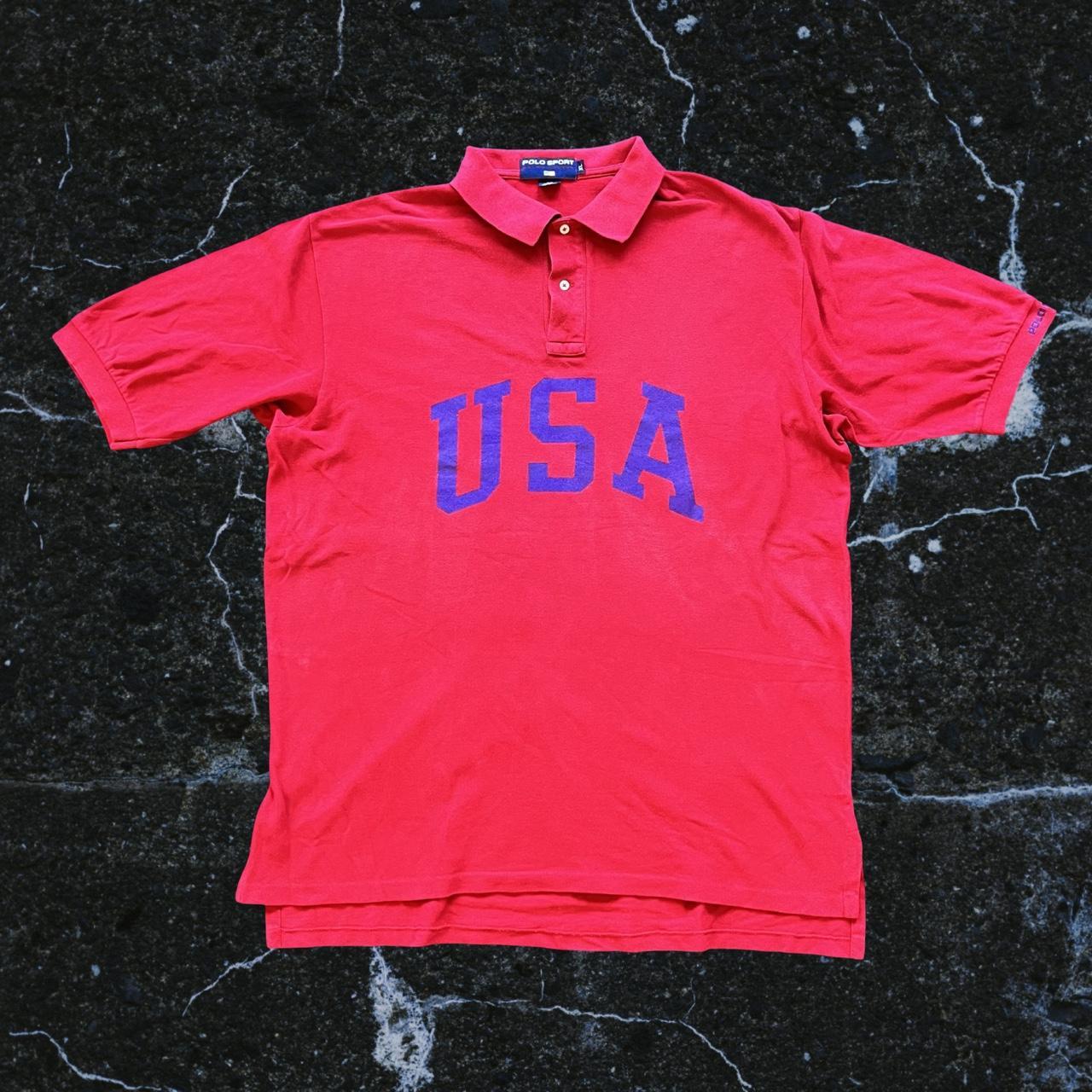 ◼️ Vintage Polo Sport Ralph Lauren USA Polo Shirt