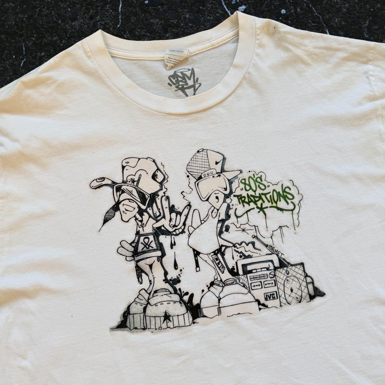 ◼️ Rare Graffiti Street Art ‘80’s traditions’ T Shirt