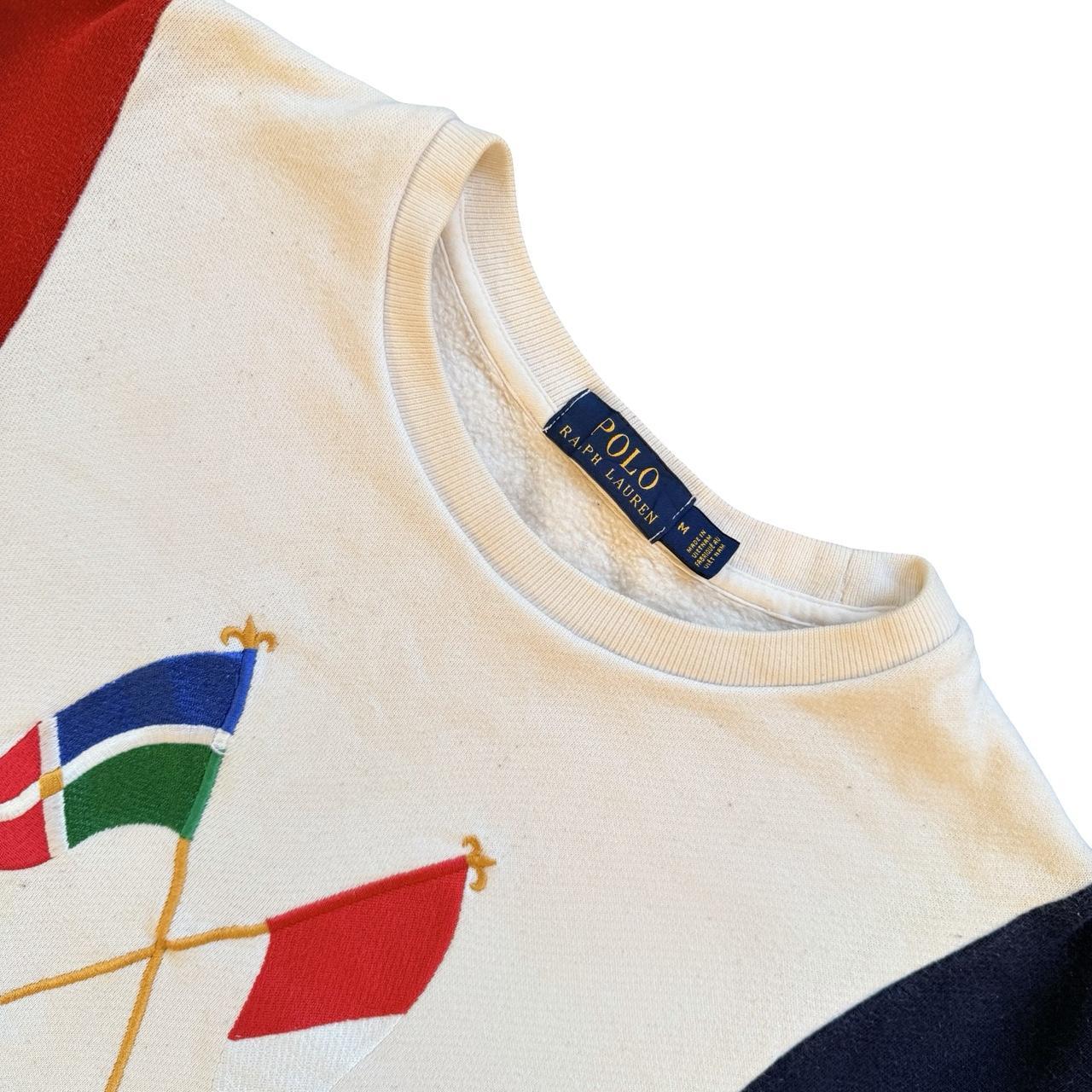 ◼️ Polo Cross Flags Anniversary Ralph Lauren Tri Colour Sweater